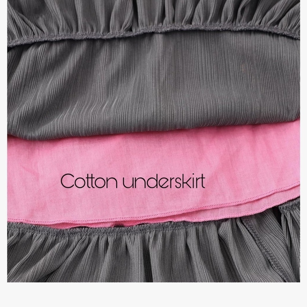 NWT Toddler Girls A Line Ruffle Swing Casual Party Dress Size 1-2 YR Old - Picture 4 of 6